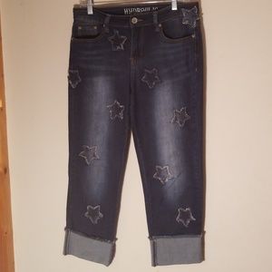 Hydraulic Jeans size 6 Runs Lg.  W star cutouts
